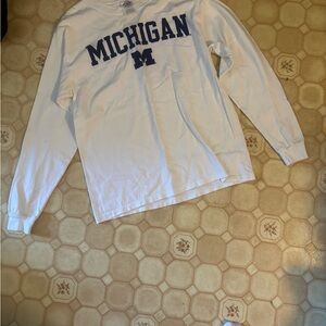 Magnum White Michigan Long Sleeve Tee